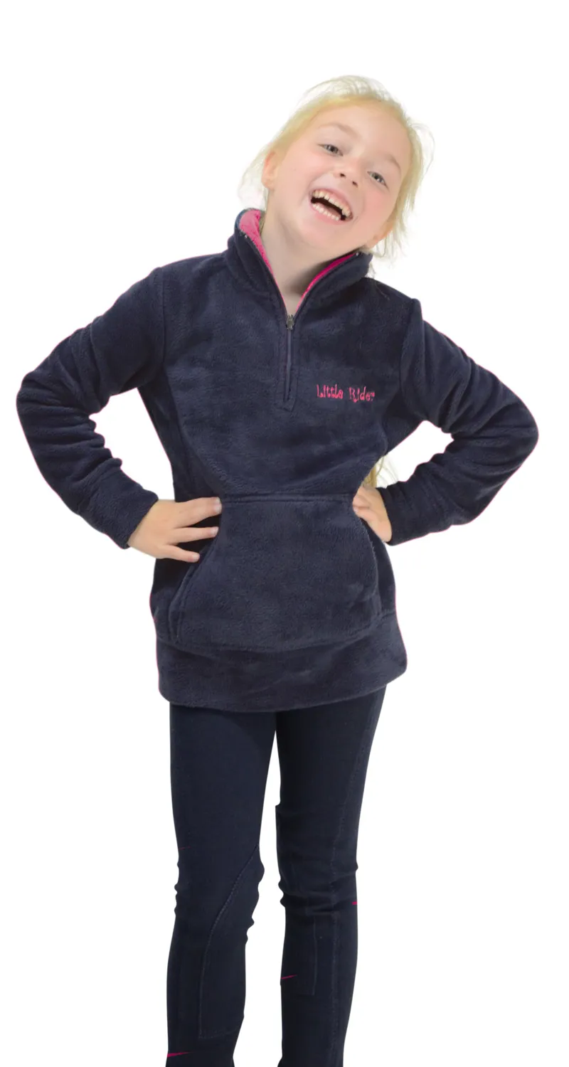 Hy Equestrian Nina Soft Fleece By Little Rider - Navy/Pink